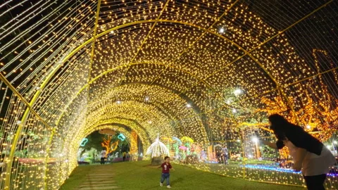 Suan Buak Had lights Stock Footage 170476644