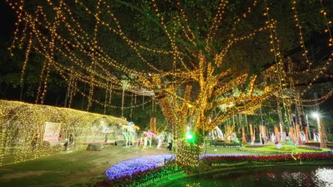 Suan Buak Had lights Stock Footage 170476718