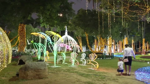 Suan Buak Had lights Stock Footage 170478212