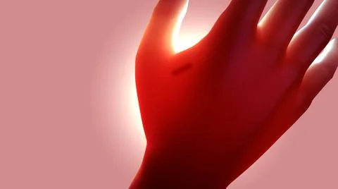 Sub dermal microchip implant or transponder implanted into human hand Stock Illustration