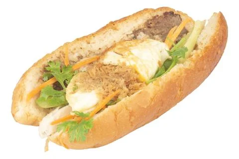 Sub sandwich isolated on white background Stock Photos