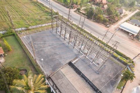 Sub station 库存照片