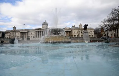 Sub zero temperatures in London, United Kingdom - 12 Feb 2021 Stock Photos