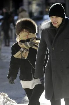Sub Zero Temperatures New York, USA - 07 Jan 2018 Stock Photos