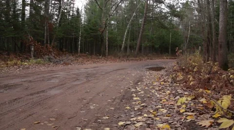 Subaru driving through puddle Stock Footage 44212302