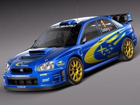 Subaru Impreza STi WRC 2004 3D Model