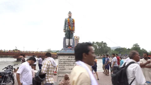 Subash Chandra Bose statue Vídeos de archivo 94551705