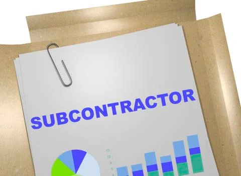 Subcontractor - business concept Stock Illustration
