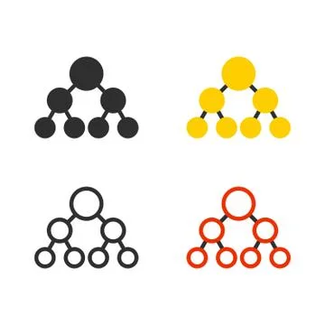 Subdivision, staff structure Illustrazione stock