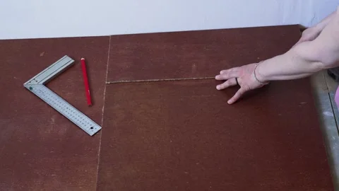 Subfloor installation in progress, floor preparation works at home renovation 库存影片 333592639