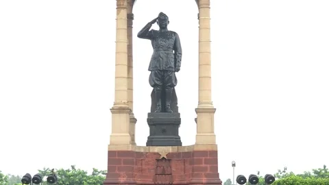 Subhash Chandra Bose Prominent Figure in India Independence 스톡 동영상 320383085