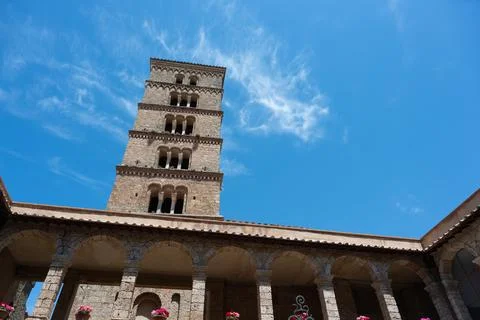Subiaco. The Monastery of Saint Scholastica 스톡 사진