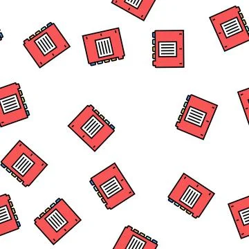 Subject divider vector seamless pattern Stock Illustration