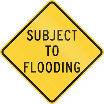 Subject To Flooding Stock Illustration