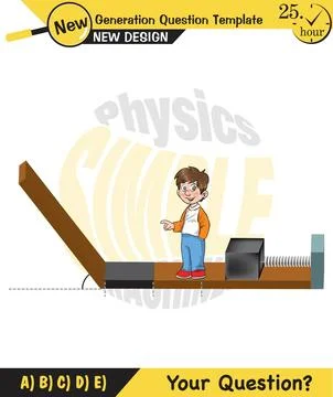 The subject of simple machines Stock Illustration