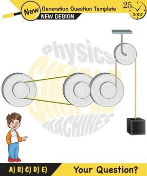 The subject of simple machines Stock Illustration
