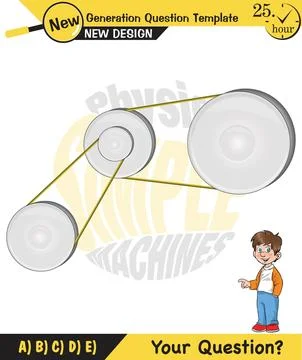 The subject of simple machines Stock Illustration