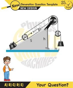 The subject of simple machines Stock Illustration