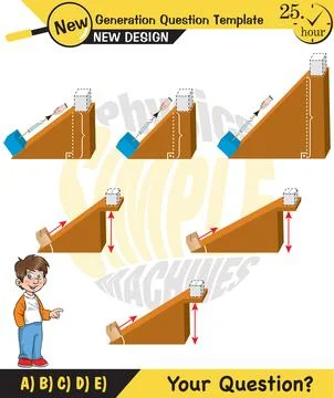 The subject of simple machines Stock Illustration
