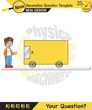 The subject of simple machines Illustrazione stock