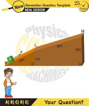 The subject of simple machines Stock Illustration