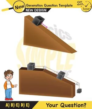 The subject of simple machines Stock Illustration