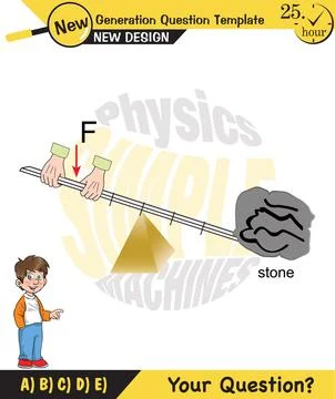 The subject of simple machines Stock Illustration