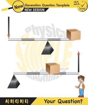 The subject of simple machines Stock Illustration
