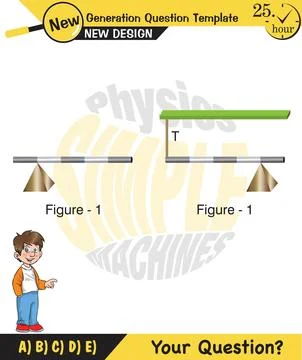 The subject of simple machines Stock Illustration