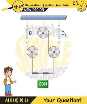 The subject of simple machines Stock Illustration