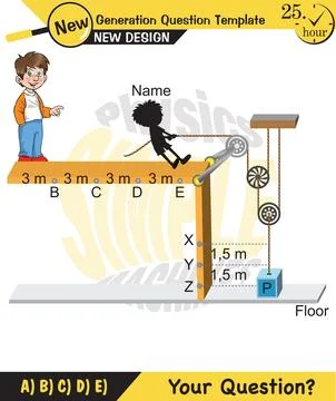 The subject of simple machines Stock Illustration