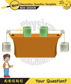 The subject of simple machines Stock Illustration
