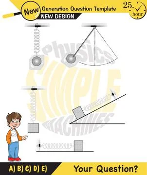The subject of simple machines Stock Illustration