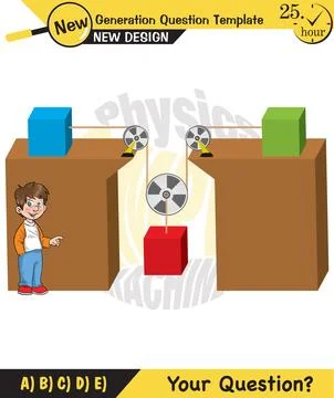 The subject of simple machines Stock Illustration