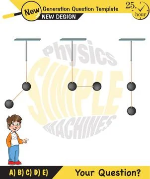 The subject of simple machines Stock Illustration