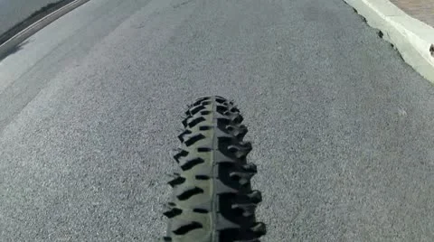 Subjective on bike Stock Footage 10791788