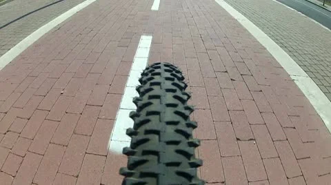 Subjective on bike Stock Footage 10791909