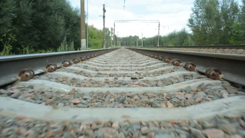 Subjective trip by rail. Video stock 93119134