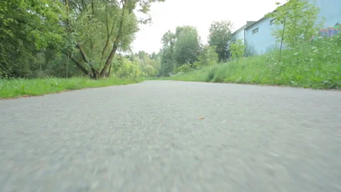 Subjective walk in the Park. Stock Footage 93423319
