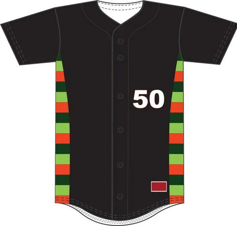 Sublimation Baseball Jersey Vectors 스톡 일러스트