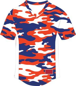 Sublimation Baseball Jersey Vectors Stock Illustration