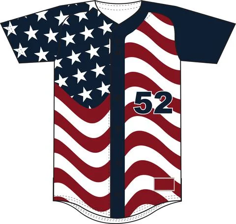 Sublimation Baseball Jersey Vectors Stock Illustration