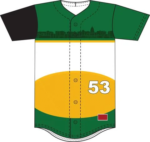 Sublimation Baseball Jersey Vectors Stock Illustration