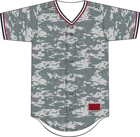 Sublimation Baseball Jersey Vectors 스톡 일러스트
