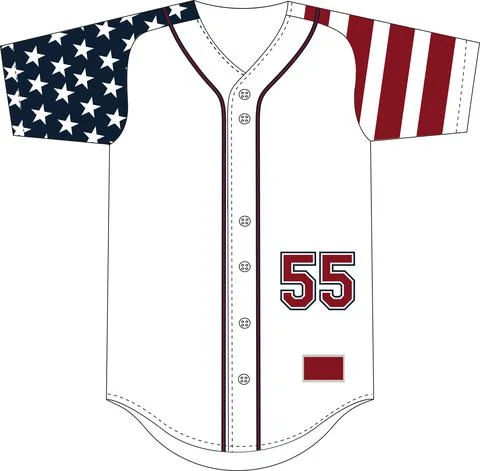 Sublimation Baseball Jersey Vectors Stock Illustration