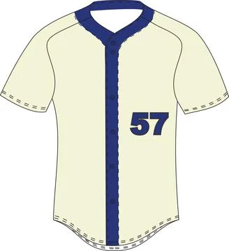 Sublimation Baseball Jersey Vectors Stock Illustration
