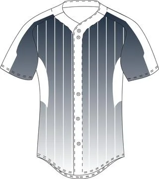 Sublimation Baseball Jersey Vectors Stock Illustration