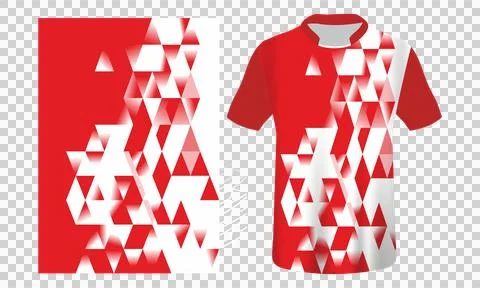 Sublimation jersey mockup  Stock Illustration
