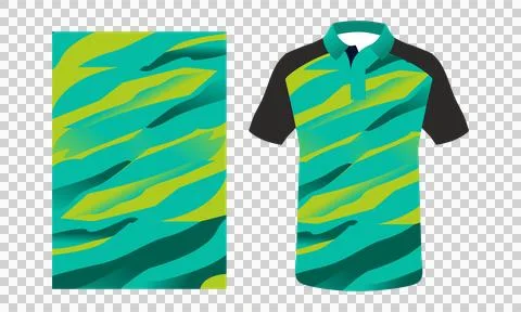 Sublimation jersey mockup  Stock Illustration
