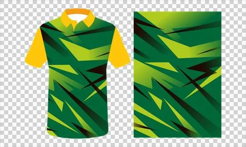 Sublimation jersey mockup  Stock Illustration